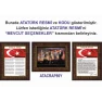 Atatürk Tablosu Çerçeveli - İstiklal Marşı ve Gençliğe Hitabe Makam Odası Üçlü Set RSKCR41R3DY