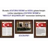 Atatürk Tablosu Çerçeveli - İstiklal Marşı ve Gençliğe Hitabe Makam Odası Üçlü Set RSKCR41R3DY