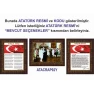 Atatürk Tablosu Çerçeveli - İstiklal Marşı ve Gençliğe Hitabe Makam Odası Üçlü Set RSKCR41R3DY