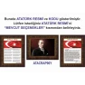 Atatürk Tablosu Çerçeveli - İstiklal Marşı ve Gençliğe Hitabe Makam Odası Üçlü Set RSKCR41R3DY