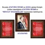 Atatürk Tablosu Çerçeveli - İstiklal Marşı ve Gençliğe Hitabe Makam Odası Üçlü Set RSKCR42R3DY