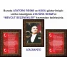 Atatürk Tablosu Çerçeveli - İstiklal Marşı ve Gençliğe Hitabe Makam Odası Üçlü Set RSKCR42R3DY