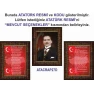 Atatürk Tablosu Çerçeveli - İstiklal Marşı ve Gençliğe Hitabe Makam Odası Üçlü Set RSKCR42R3DY
