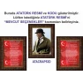 Atatürk Tablosu Çerçeveli - İstiklal Marşı ve Gençliğe Hitabe Makam Odası Üçlü Set RSKCR42R3DY