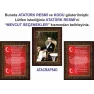 Atatürk Tablosu Çerçeveli - İstiklal Marşı ve Gençliğe Hitabe Makam Odası Üçlü Set RSKCR42R3DY