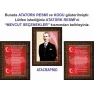 Atatürk Tablosu Çerçeveli - İstiklal Marşı ve Gençliğe Hitabe Makam Odası Üçlü Set RSKCR42R3DY