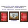 Atatürk Tablosu Çerçeveli - İstiklal Marşı ve Gençliğe Hitabe Makam Odası Üçlü Set RSKCR42R3DY