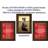 Atatürk Tablosu Çerçeveli - İstiklal Marşı ve Gençliğe Hitabe Makam Odası Üçlü Set RSKCR42R3DY