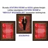 Atatürk Tablosu Çerçeveli - İstiklal Marşı ve Gençliğe Hitabe Makam Odası Üçlü Set RSKCR42R3DY