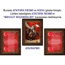 Atatürk Tablosu Çerçeveli - İstiklal Marşı ve Gençliğe Hitabe Makam Odası Üçlü Set RSKCR42R3DY