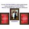 Kurumsal Resim İstiklal Marşı ve Gençliğe Hitabe ve Atatürk Resmi Çerçeveli Üçlü Set Rskcr42r3dy