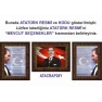 Atatürk Tablosu Çerçeveli - İstiklal Marşı ve Gençliğe Hitabe Makam Odası Üçlü Set RSKCR43R3DY