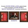 Atatürk Tablosu Çerçeveli - İstiklal Marşı ve Gençliğe Hitabe Makam Odası Üçlü Set RSKCR44R3DY