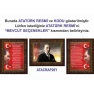 Atatürk Tablosu Çerçeveli - İstiklal Marşı ve Gençliğe Hitabe Makam Odası Üçlü Set RSKCR44R3DY