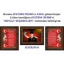 Atatürk Tablosu Çerçeveli - İstiklal Marşı ve Gençliğe Hitabe Makam Odası Üçlü Set RSKCR44R3DY