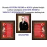 Atatürk Tablosu Çerçeveli - İstiklal Marşı ve Gençliğe Hitabe Makam Odası Üçlü Set RSKCR44R3DY