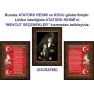 Atatürk Tablosu Çerçeveli - İstiklal Marşı ve Gençliğe Hitabe Makam Odası Üçlü Set RSKCR44R3DY
