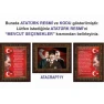 Atatürk Tablosu Çerçeveli - İstiklal Marşı ve Gençliğe Hitabe Makam Odası Üçlü Set RSKCR44R3DY