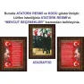 Atatürk Tablosu Çerçeveli - İstiklal Marşı ve Gençliğe Hitabe Makam Odası Üçlü Set RSKCR44R3DY