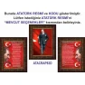 Atatürk Tablosu Çerçeveli - İstiklal Marşı ve Gençliğe Hitabe Makam Odası Üçlü Set RSKCR44R3DY