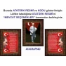 Atatürk Tablosu Çerçeveli - İstiklal Marşı ve Gençliğe Hitabe Makam Odası Üçlü Set RSKCR44R3DY
