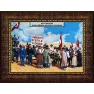 Cumhuriyeti Biz Böyle Kazandık Tablosu Çerçeveli - 29 Ekim 1933 Uşak Cumhuriyet Bayramı ANICR03CUY