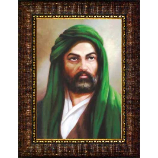 Hz. Ali Tablosu Çerçeveli ANICR06HAD Hz. Ali Tablosu Çerçeveli ANICR06HAD