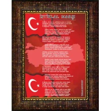 İstiklal Marşı Tablosu Çerçeveli ANICR12IMD