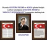 İstiklal Marşı ve Gençliğe Hitabe ve Atatürk Tablosu Çerçeveli - Üçlü Set ANICR41R3DY