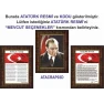 İstiklal Marşı ve Gençliğe Hitabe ve Atatürk Tablosu Çerçeveli - Üçlü Set ANICR41R3DY