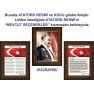 İstiklal Marşı ve Gençliğe Hitabe ve Atatürk Tablosu Çerçeveli - Üçlü Set ANICR41R3DY