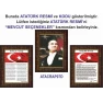 İstiklal Marşı ve Gençliğe Hitabe ve Atatürk Tablosu Çerçeveli - Üçlü Set ANICR41R3DY