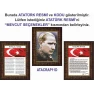 İstiklal Marşı ve Gençliğe Hitabe ve Atatürk Tablosu Çerçeveli - Üçlü Set ANICR41R3DY