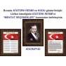 İstiklal Marşı ve Gençliğe Hitabe ve Atatürk Tablosu Çerçeveli - Üçlü Set ANICR41R3DY