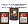 İstiklal Marşı ve Gençliğe Hitabe ve Atatürk Tablosu Çerçeveli - Üçlü Set ANICR41R3DY