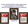 İstiklal Marşı ve Gençliğe Hitabe ve Atatürk Tablosu Çerçeveli - Üçlü Set ANICR41R3DY