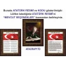 İstiklal Marşı ve Gençliğe Hitabe ve Atatürk Tablosu Çerçeveli - Üçlü Set ANICR41R3DY