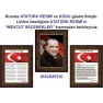 İstiklal Marşı ve Gençliğe Hitabe ve Atatürk Tablosu Çerçeveli - Üçlü Set ANICR41R3DY