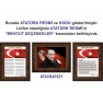 İstiklal Marşı ve Gençliğe Hitabe ve Atatürk Tablosu Çerçeveli - Üçlü Set ANICR41R3DY