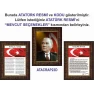 İstiklal Marşı ve Gençliğe Hitabe ve Atatürk Tablosu Çerçeveli - Üçlü Set ANICR41R3DY