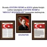 İstiklal Marşı ve Gençliğe Hitabe ve Atatürk Tablosu Çerçeveli - Üçlü Set ANICR41R3DY