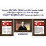 İstiklal Marşı ve Gençliğe Hitabe ve Atatürk Tablosu Çerçeveli - Üçlü Set ANICR41R3DY