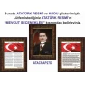 İstiklal Marşı ve Gençliğe Hitabe ve Atatürk Tablosu Çerçeveli - Üçlü Set ANICR41R3DY