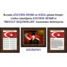 İstiklal Marşı ve Gençliğe Hitabe ve Atatürk Tablosu Çerçeveli - Üçlü Set ANICR41R3DY