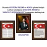 İstiklal Marşı ve Gençliğe Hitabe ve Atatürk Tablosu Çerçeveli - Üçlü Set ANICR41R3DY