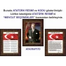 İstiklal Marşı ve Gençliğe Hitabe ve Atatürk Tablosu Çerçeveli - Üçlü Set ANICR41R3DY
