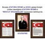 İstiklal Marşı ve Gençliğe Hitabe ve Atatürk Tablosu Çerçeveli - Üçlü Set ANICR41R3DY