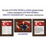 İstiklal Marşı ve Gençliğe Hitabe ve Atatürk Tablosu Çerçeveli - Üçlü Set ANICR41R3DY