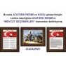 İstiklal Marşı ve Gençliğe Hitabe ve Atatürk Tablosu Çerçeveli - Üçlü Set ANICR41R3DY