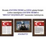 İstiklal Marşı ve Gençliğe Hitabe ve Atatürk Tablosu Çerçeveli - Üçlü Set ANICR41R3DY
